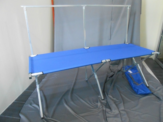 780502 - DISPLAY CANVAS TABLE 200L X 75Dcm WITH HANG BAR