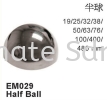 Half Ball Capping Stainless Steel Accessories