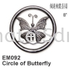 Vircle of Butterfly Ornaments Stainless Steel Accessories