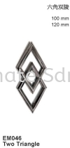 Two Triangle Ornaments Stainless Steel Accessories