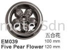 Five Pear Flower Ornaments Stainless Steel Accessories