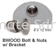 BWood Bolt & Nuts w/ Bracket Part Stainless Steel Accessories