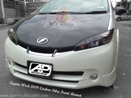 Toyota Wish 2009 Carbon Fibre Front Bonnet 