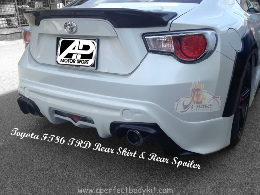 Toyota FT86 TRD Rear Skirt & Rear Spoiler 