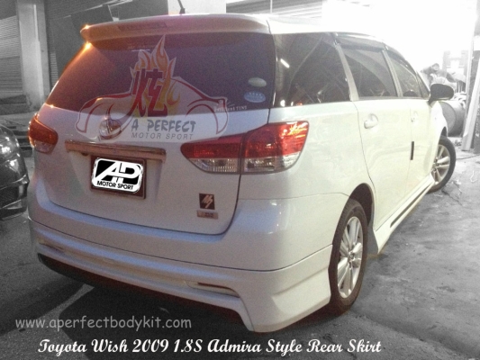 Toyota Wish 2009 1.8S Admira Style Rear Skirt 