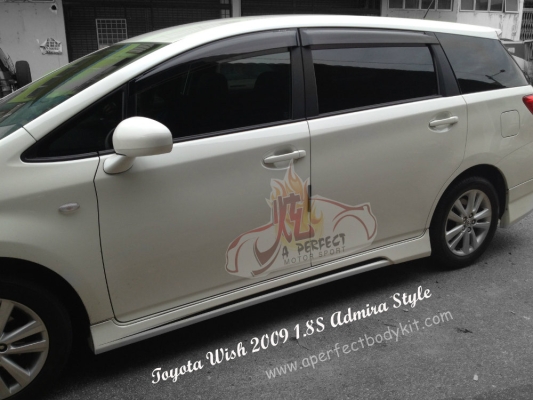 Toyota Wish 2009 1.8S Admira Style Side Skirt 