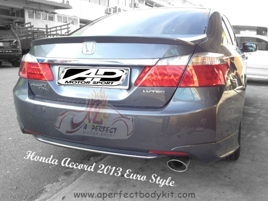 Honda Accord 2013 Euro Style Rear Boot Lip Spoiler 