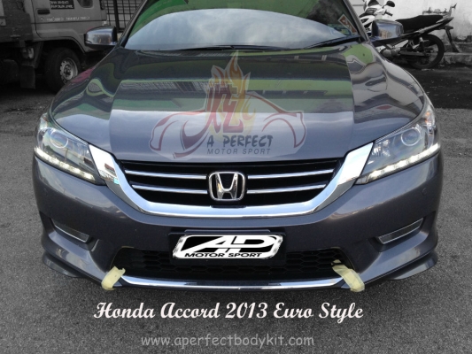 Honda Accord 2013 Euro Style Front Skirt 