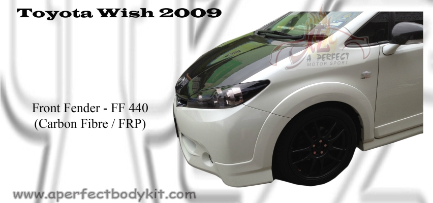 Toyota Wish 2009 Carbon Fibre Front Fender 