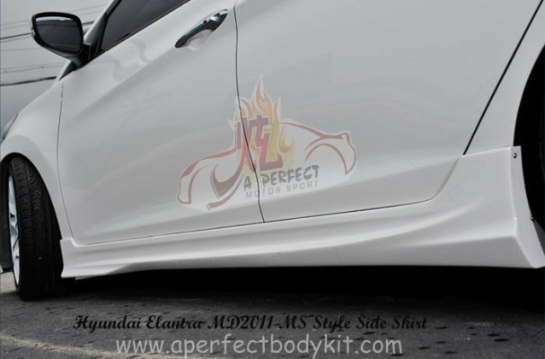 Hyundai Elantra MD 2011 MS Style Side Skirt 