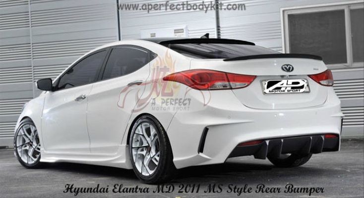 Hyundai Elantra MD 2011 MS Style Rear Bumper 