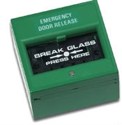 EMERGENCY DOOR RELEASE-GREEN