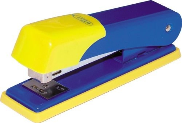 Staplers, Half Strip Stapler Plastic Blue/Yellow, OFI8380040K