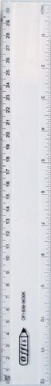 Plastic Clear Rulers Standard, OFI8300050K Writing Instruments Offis