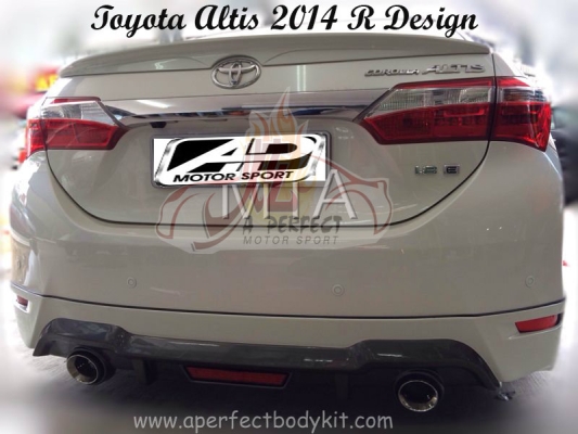 Toyota Altis 2014 R Design Rear Lip 