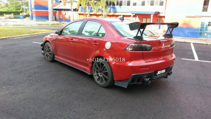 mitsubishi lancer ex gt bodykit varis rear bumper lower diffuser