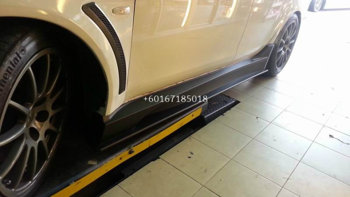 mitsubishi lancer ex gt bodykit varis pp material side skirt