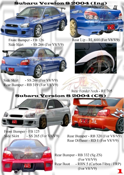 Subaru Version 8 2004 Ing & CS Style 