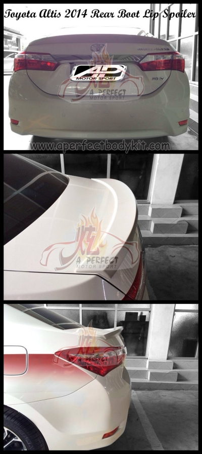 Toyota Altis 2014 Rear Boot Lip Spoiler 