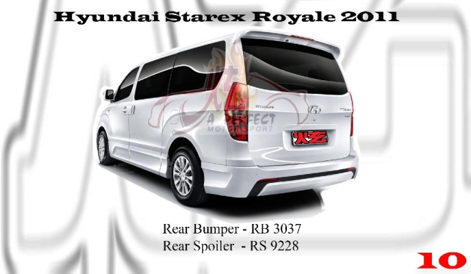 Hyundai Starex Royale 2011 Rear Bumper & Rear Spoiler 