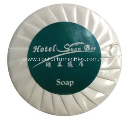 Soap in Pleated Wrapped w/Sticker Logo