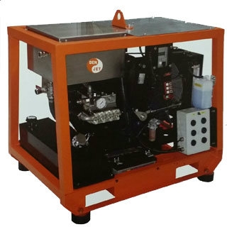 High pressure water jet, diesel engine driven 