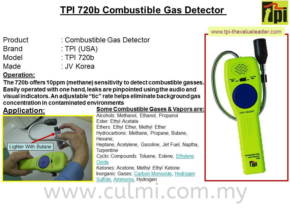 TPI-720b Combustible Leak Detector