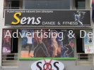 Sens aluminium box up with LED mounted on polycarbonate signboard Aluminium Box-Up