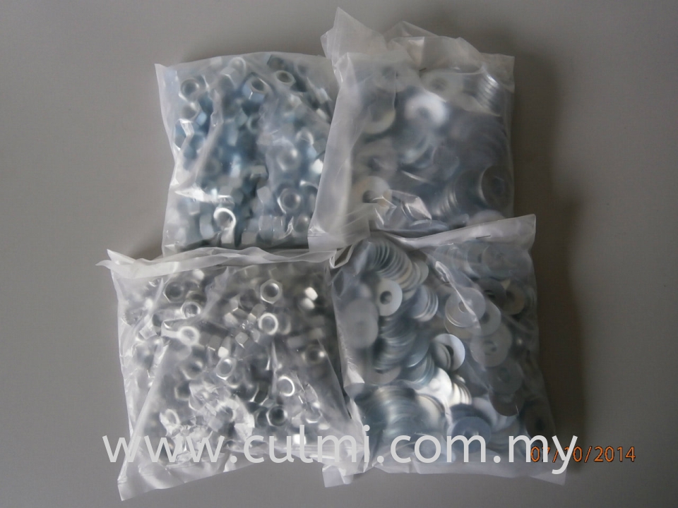 Chrome Washer and Nut