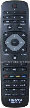 RM-D1110 PHILIPS  TV REMOTE CONTROL  PHILIPS  TV REMOTE CONTROL