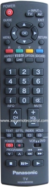 N2QAKB000066 PANASONIC TV REMOTE CONTROL  PANASONIC  TV REMOTE CONTROL