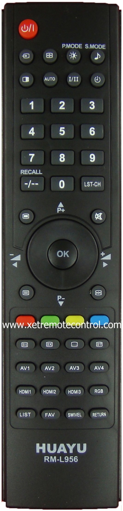 RM-L956 HITACHI TV REMOTE CONTROL 