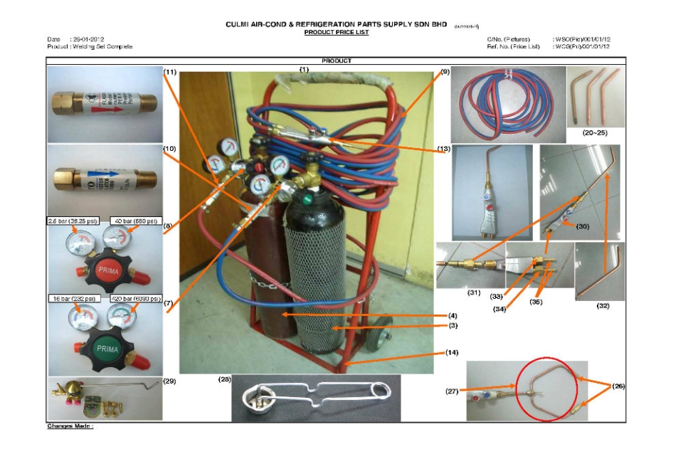 Portable Welding Set c/w Accessories