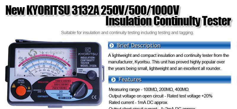 Kyoritsu 3132A Analog Insulation Tester