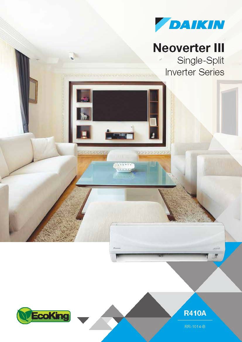 Daikin ECO KING Neoverter III Single Split Inverter Series Air-Conditioner (GA Range)