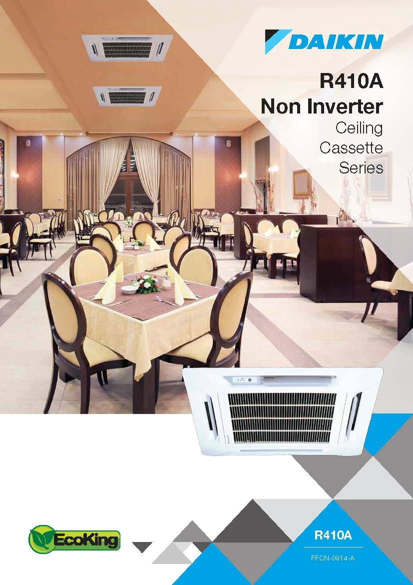 Daikin R410A Non-Inverter Ceiling Cassette Series Air-Conditioner (GA Range)