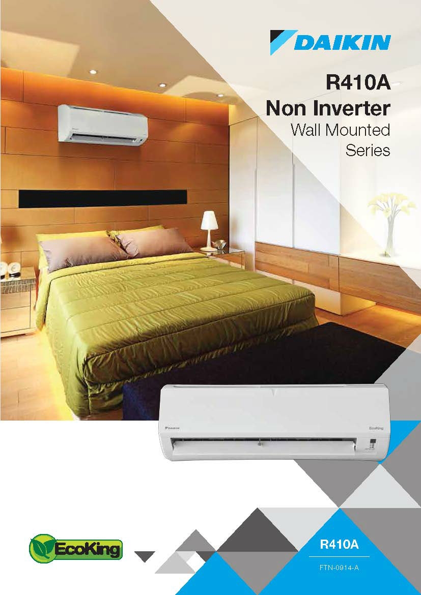Daikin R410A Non-Inverter Wall Mounted Series Air-Conditioner (GA Range)