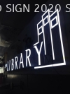 (The Library) at Sarawak Kuching Cafe / Pub / Bar Stainless Steel 3D LED Signboard