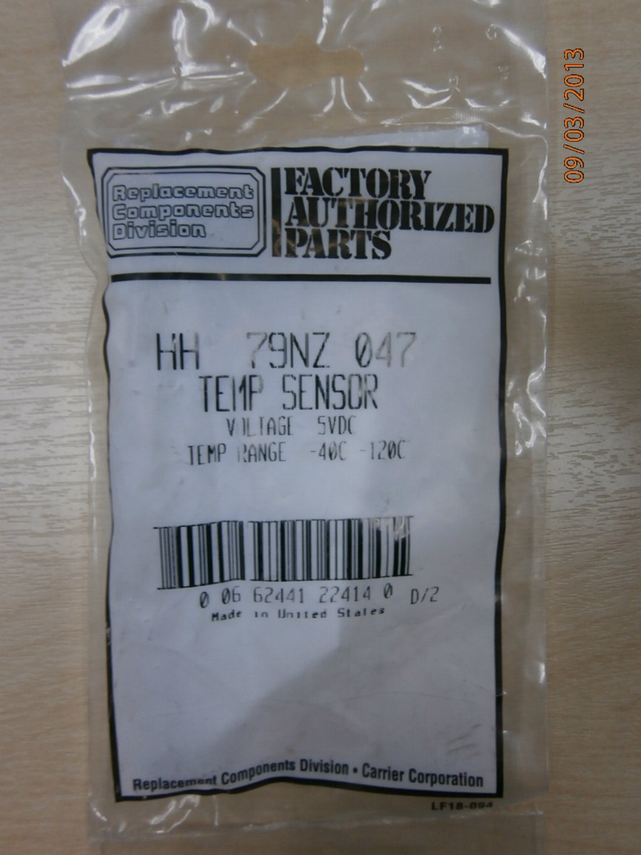 CARRIER CHILLER TEMPERATURE SENSOR HH-79NZ-047