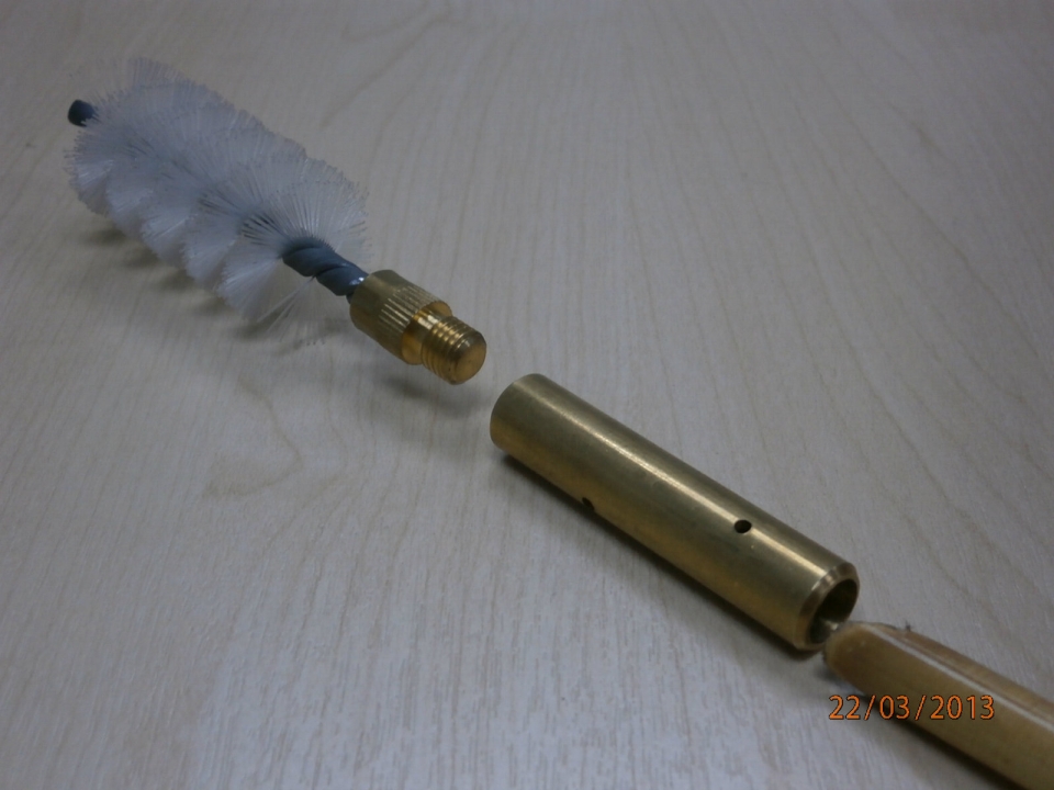 RATTAN AND NYLON BRUSH FOR TUBE CLEANING