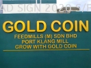 (Gold Coin) at Port Klang Factory / Office Acrylic 3D Signage