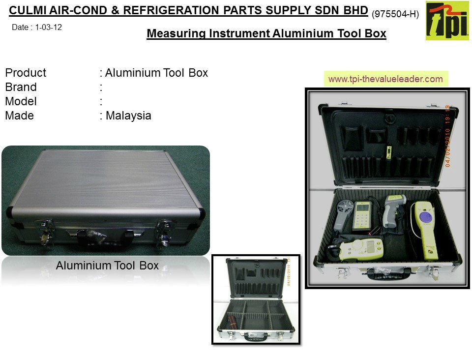 METAL TOOL BOX FOR PUTTING MEASURING INSTRUMENT Local Measuring Instrument