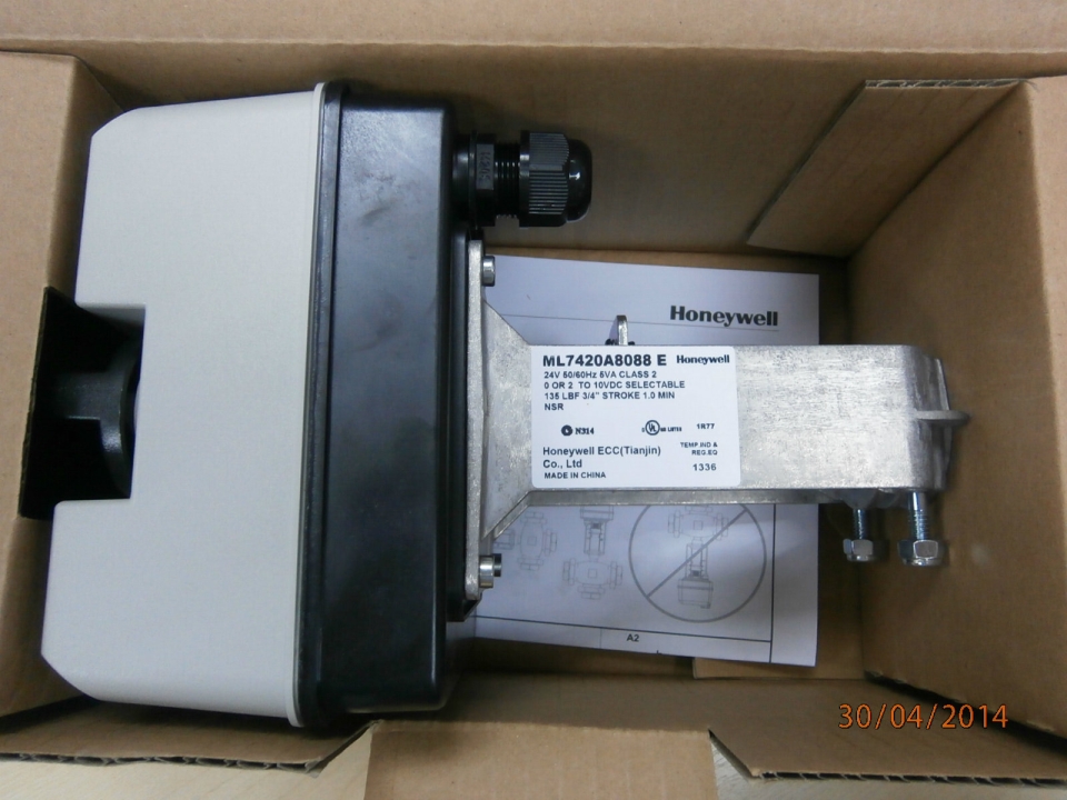 HONEYWELL ML7420A8088-E 24V 50/60HZ DIRECT COUPLED ELECTRIC VALVE ACTUATOR