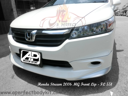 Honda Stream 2006 MG Style Front Lip 