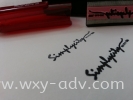 SimplyCity Pocket Stamp  Ruby Colour Cover With Black Ink  Rubber Stamps