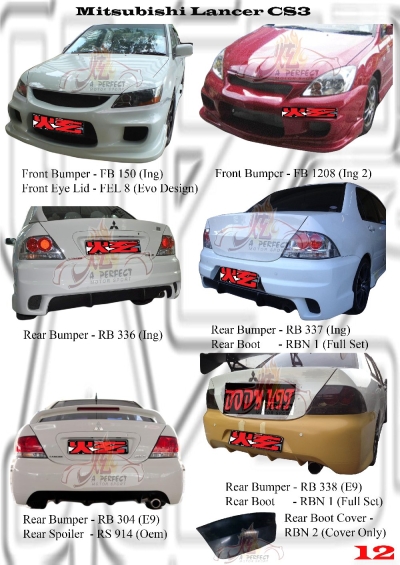 Mitsubishi Lancer CS3 Bumperkits 