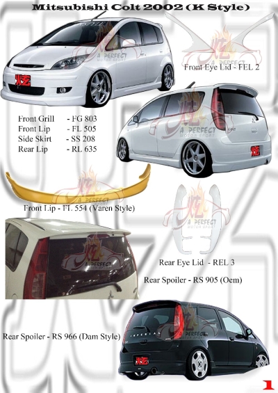 Mitsubishi Colt 2002 Bodykits 