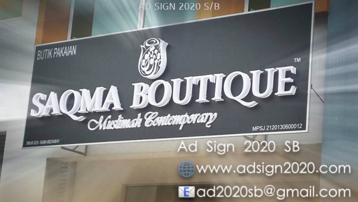 Acrylic 3D LED Signboard at The Atmosphere seri kembangan