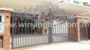 Wrought Iron Swam Main Gate Wrought Iron Swam Main Gate