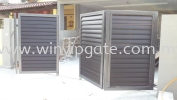 Mild Steel Metal Folding Gate and Fully Aluminum Wood Plate with Po Mild Steel Metal Folding Gate and Fully Aluminum Wood Plate with Po